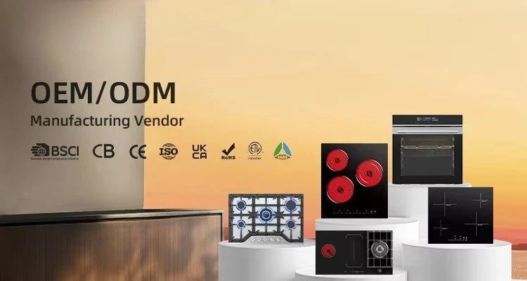 Built-In Tempered Glass Gas Hob Cooktops 3 Burner LPG Propane Gas Stove