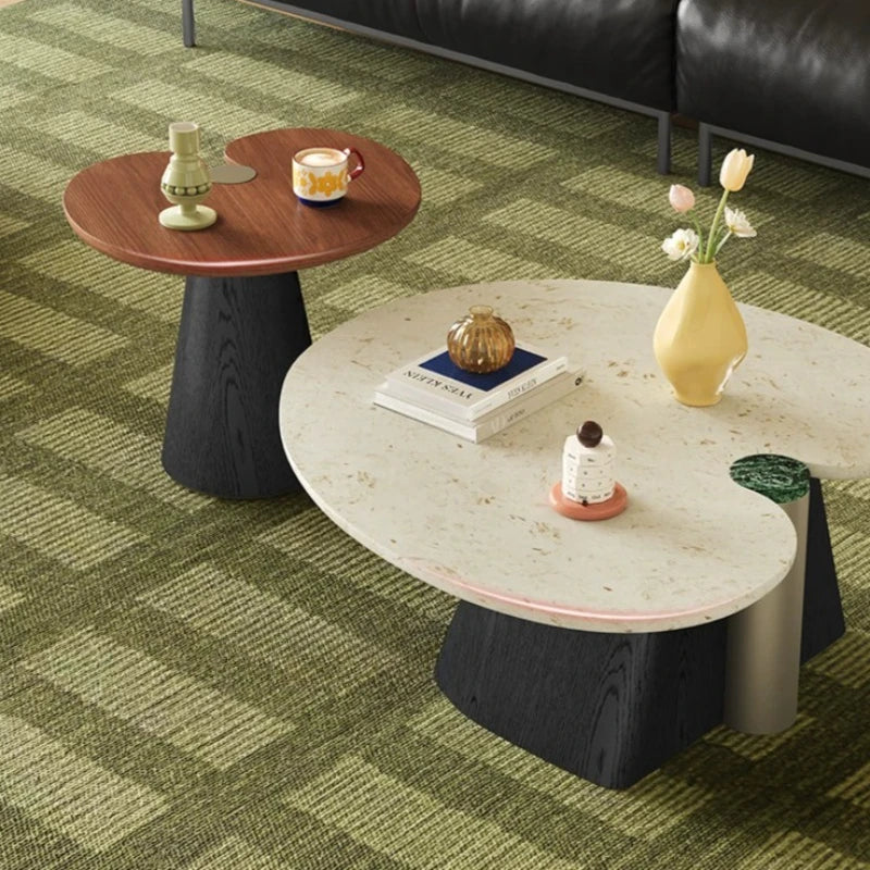 Modern Side Table Small Basses Hotel Irregular Coffee Table Garden Apartment Mesa De Centro Sala Japandi Style Furniture