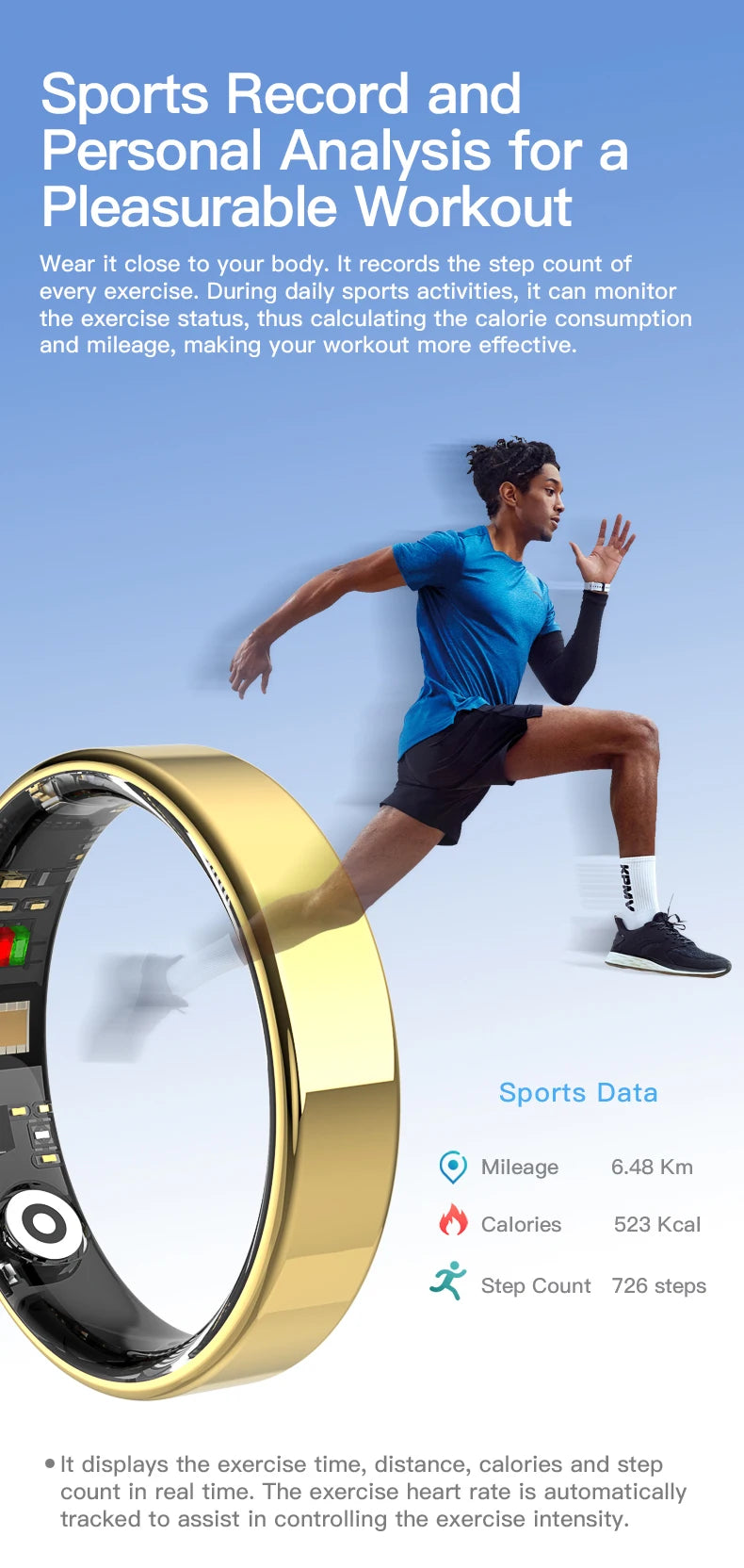 2026 Smart Ring Bluetooth Call Heart Rate Blood Pressure Monitor 5ATM Waterproof Health Ring Men Women For Xiaomi Gift