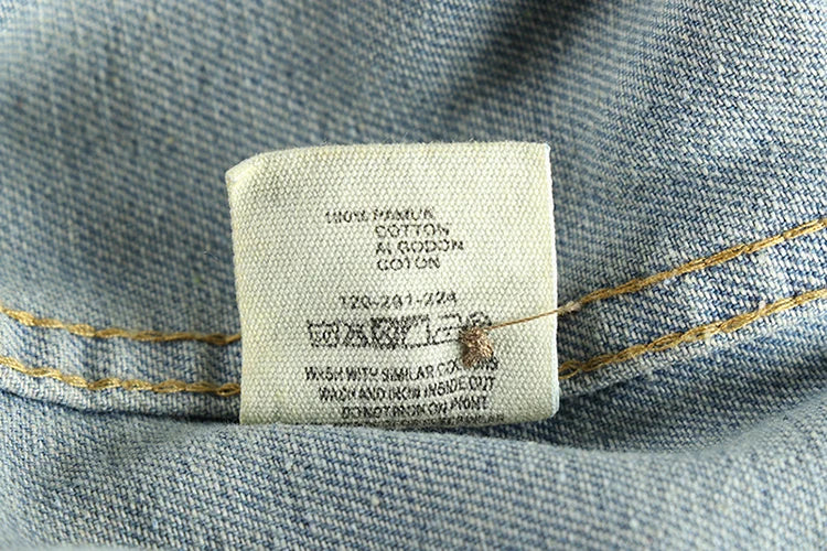 Heavy collar cashew flower embroidery design sense of British vintage denim shirt men's autumn trend coat with long sleeves