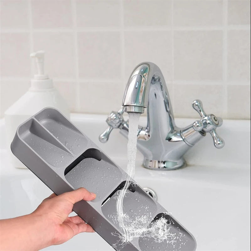 Kitchen Cutlery Organizer Knife Storage Spoon Forks Compartment Tableware Organizer Spice Bottle Storage Box