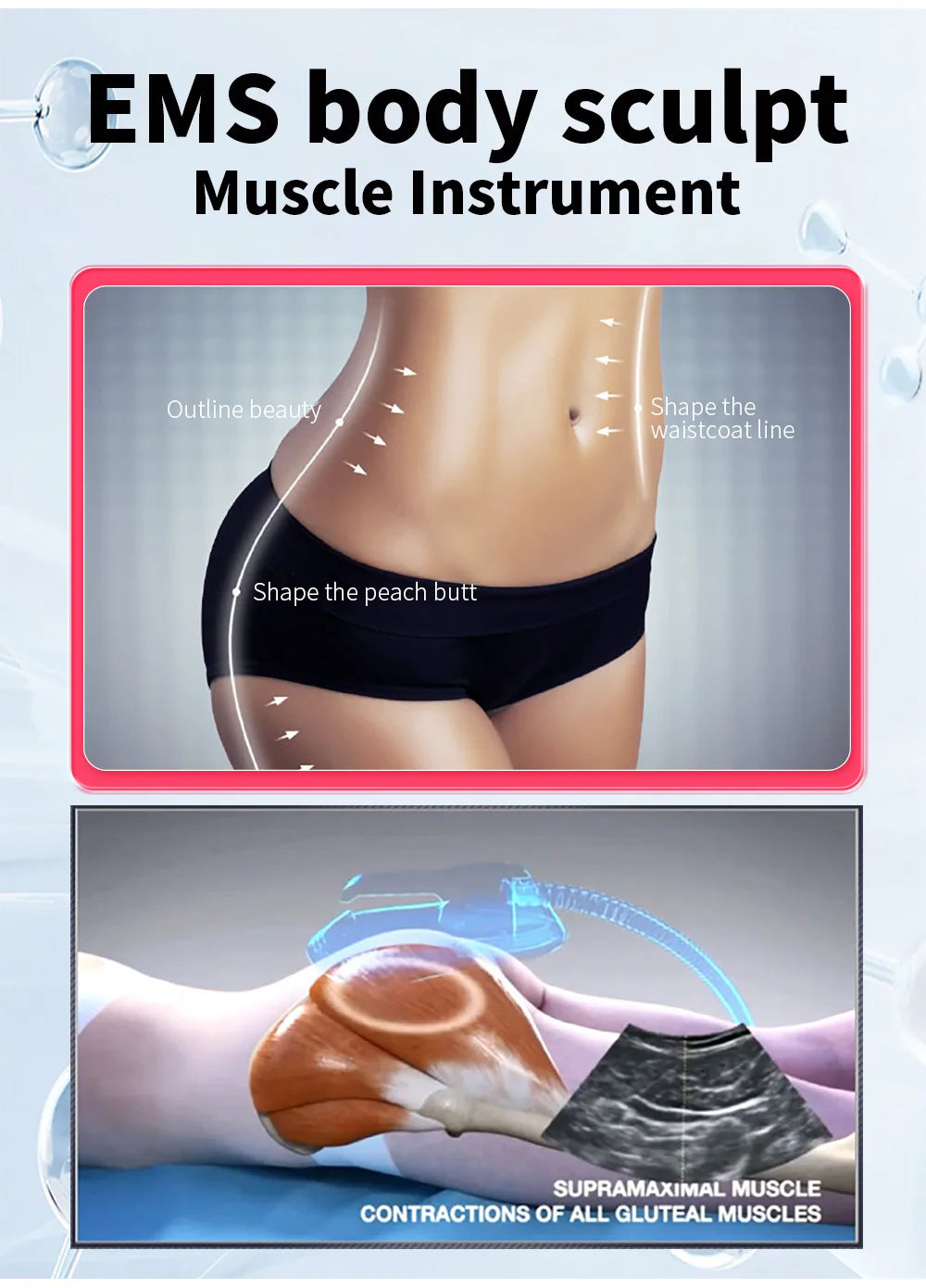 EMS Body Sculpt Machine RF Sculpting Weight Loss Burning Fat Slimming Muscle Stimulation Equipment 6500W HI-EMT MYOslim