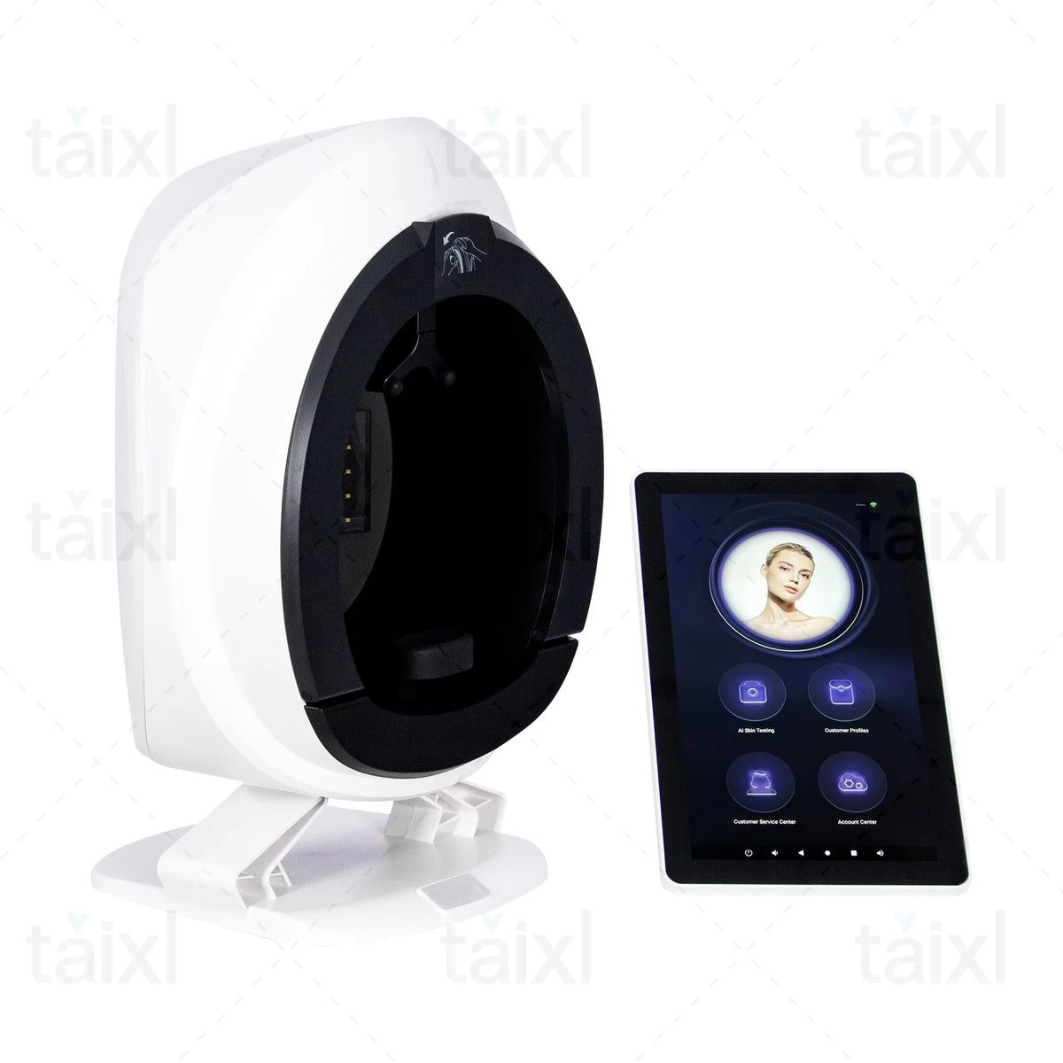 AISIA Q1pro AI Multispectral Skin Analyzer 3 Cameras UV RGB 8 Spectra 3D Dermal Facial Detection Salon Skin Testing Machine