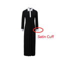 AP SS25 Women Satin Patchwork Modal Dress Soft Batwing Sleeve Maxi Dress Loose Clothing Satin Cuff