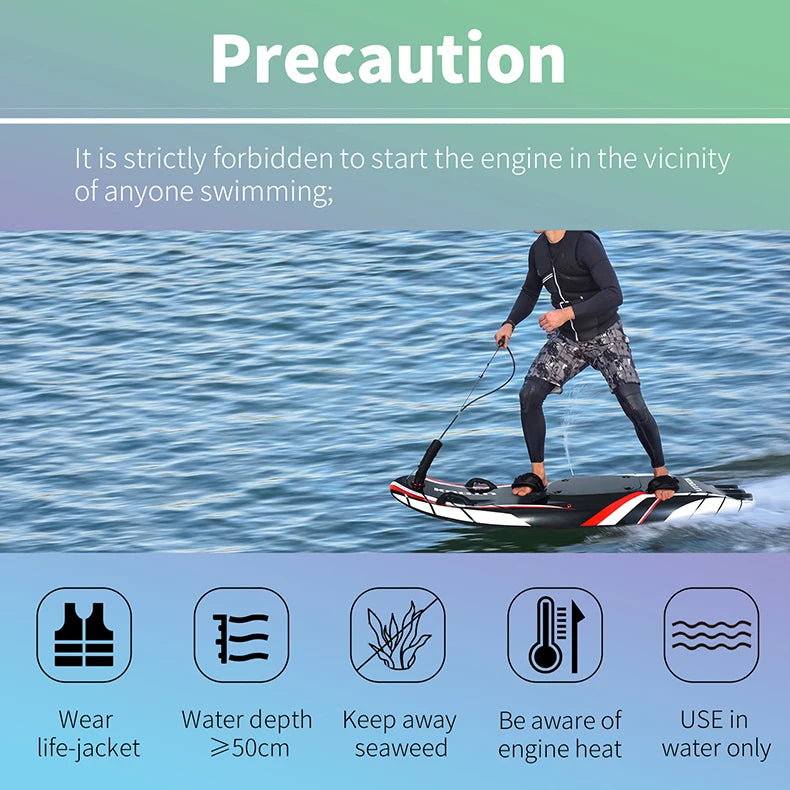 KOOTU Full Carbon Fiber 109cc Fuel ed   Surfboard Water Sport Board for Outdoor Surfing Adventure