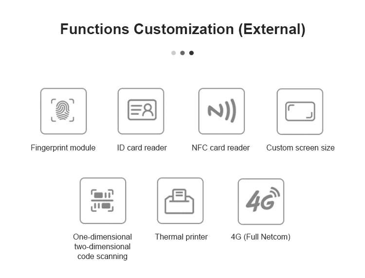 Multilingual Android Based Vfd Customer Support Pos Cash Register Machine Digital Signage Display Modern For Sdlpos