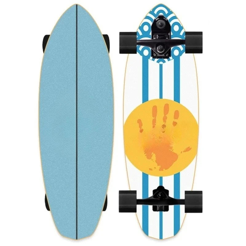 82cm Professional S7 P7 Carver Surf Land Skateboard Highly Smooth Maple Professional Land Surfboard Big Fish Board