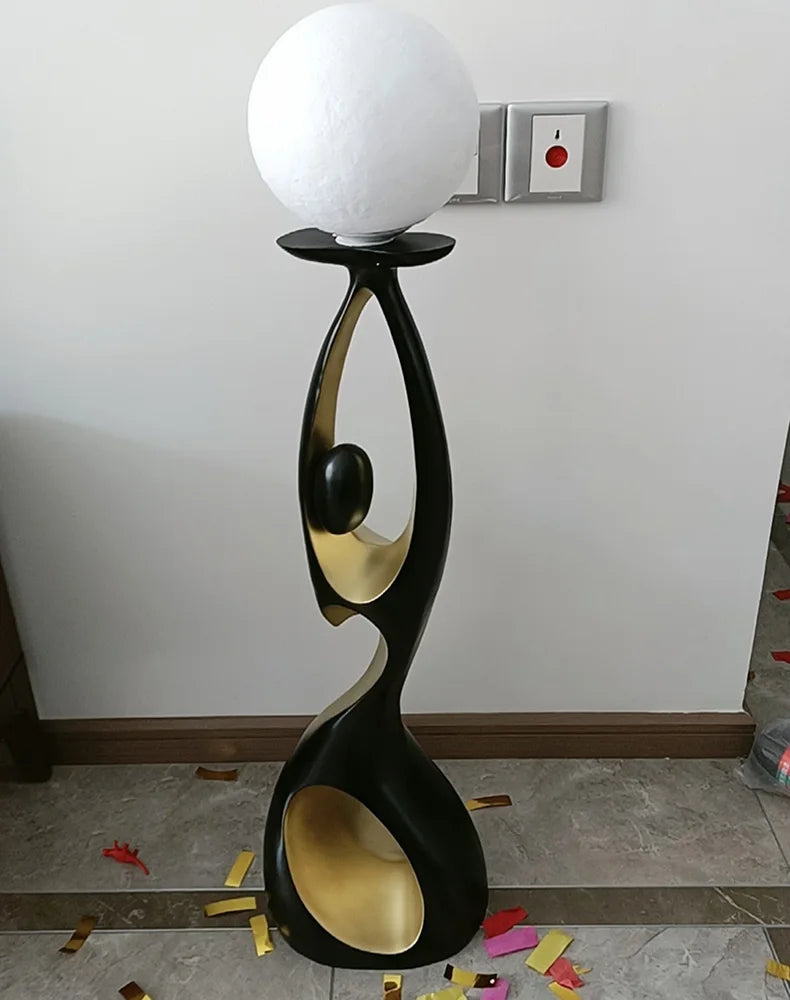 Modern minimalist LED floor lamp, living room, bedroom, study, Nordic Ins style creative remote control dimming vertical lamp, i