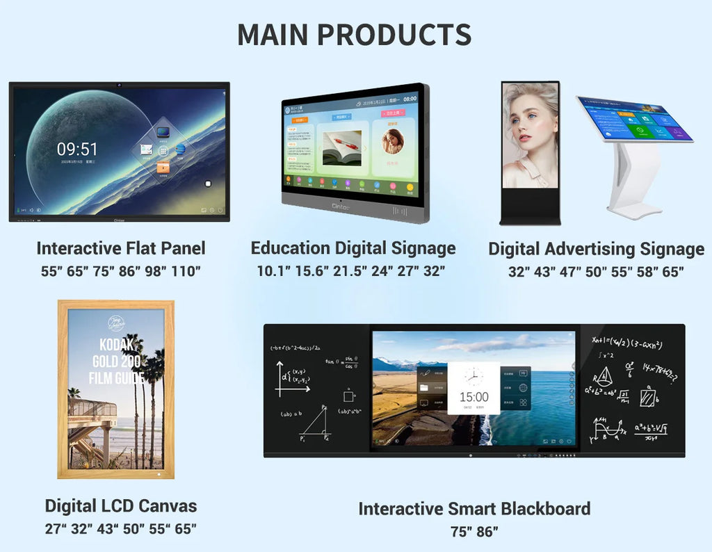 55/65/70/84 Inch IR All in One Pc Multi Touch Interactive Flat Panel Display, Hot Sales for Commercial and Educational Use