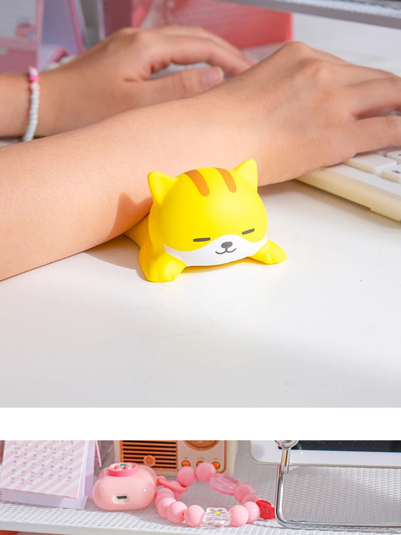 Cute Mouse Pad Keyboard Mouse Wrist Rest Support Girl Soft Computer Laptop Desk Mat Typing Protection Wrist Ergonomics Kawaii