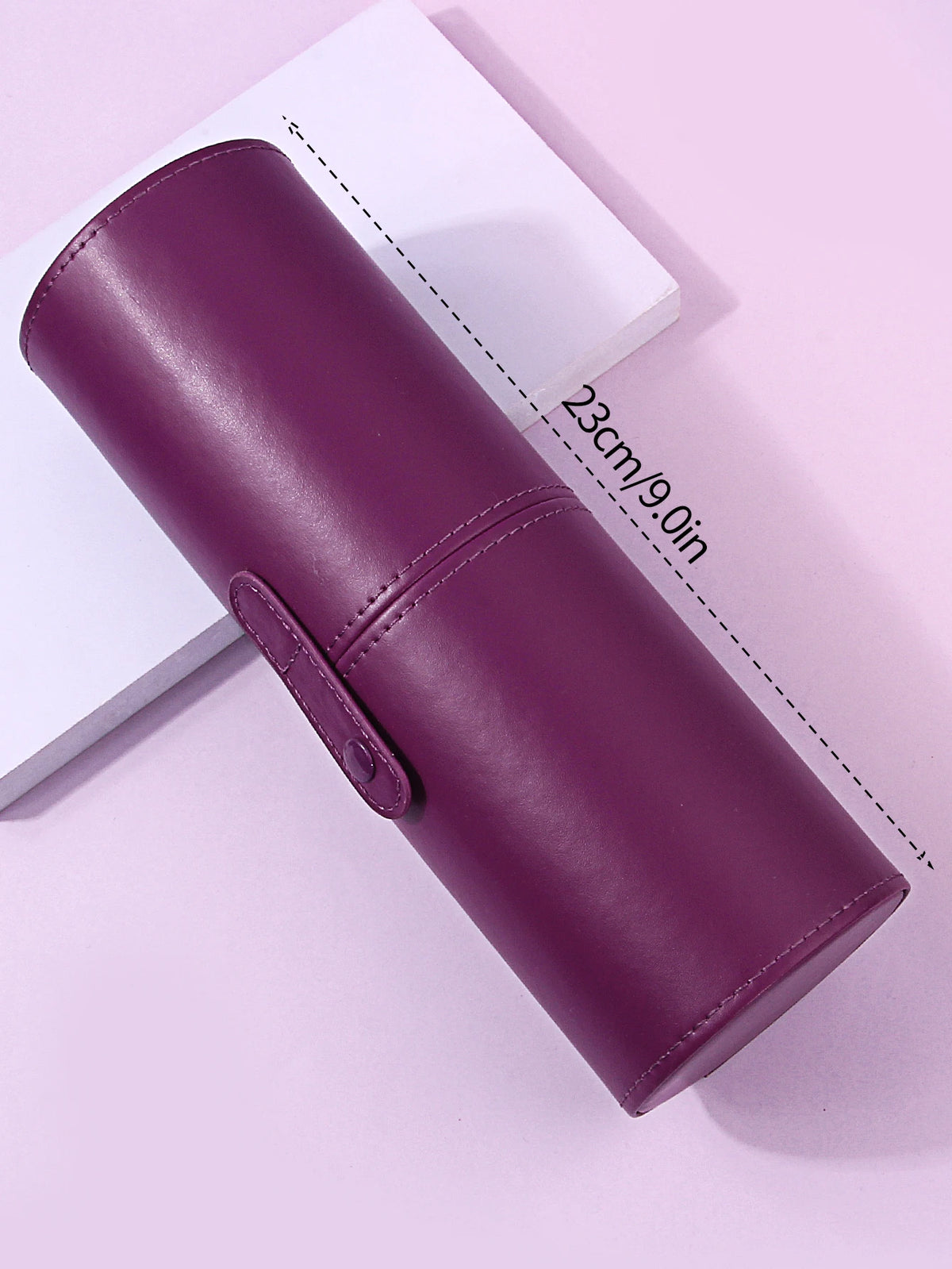 Travel PU Leather Makeup Brush Tools Holder Cosmetic Pens Storage Cup Case Box Portable Makeup Tool Organizer