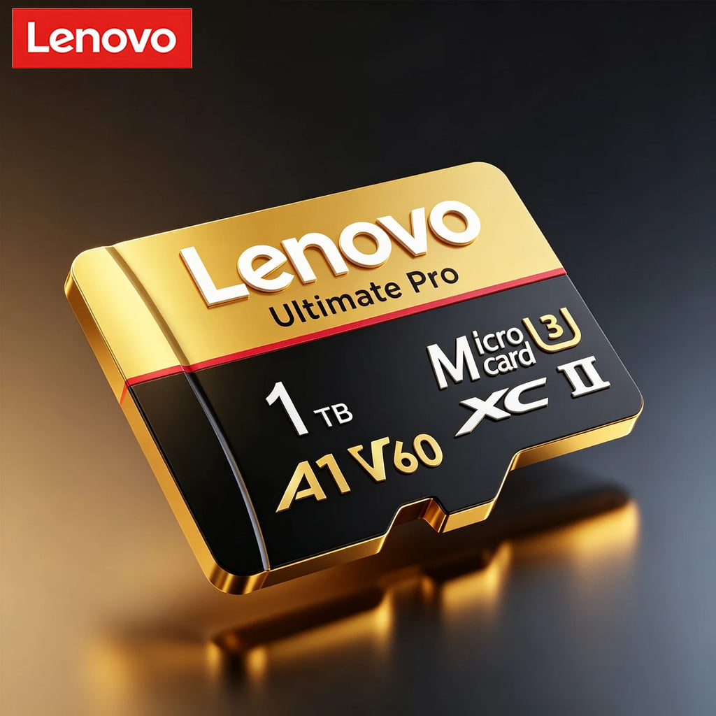 Lenovo Original Class 10 UHS-II Micro SD Card 1TB High Speed A1 V60 Stable Performance TF Flash Cards for Phone Camera Drone