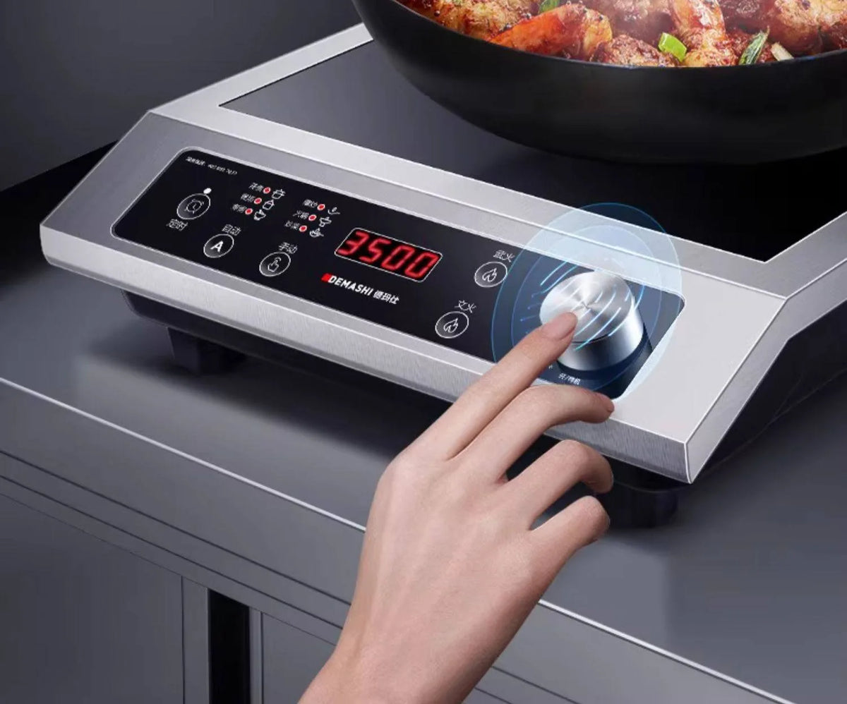 Commercial induction cooktop, high power 3500W, suitable for stir-frying, large pot cooking and general cooking