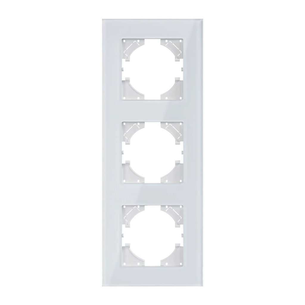 Factory Direct Selling High Quality EU Standard 10 /16Amp Electric Luxury Tempered Glass Light Wall Switch and Socket