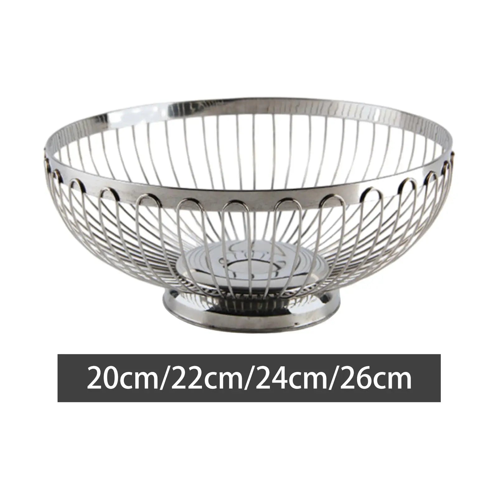 Stainless Steel Fruit Basket Countertop Fruit Bowl Kitchen Gadgets Vegetable Basket Modern Fruit Basket Stand for Reception