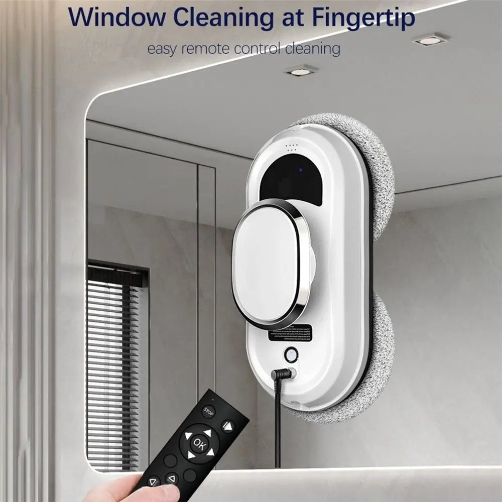Remote Control Robot Glass Cleaner 3 Cleaning Modes Intelligent Navigation Window Cleaning Robot 10 Cleaning Cloths