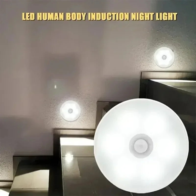 GGbingo-Motion Sensor^&^% LED Night Light USB /*Rechargeable-Kitchen Cabinet, Wardrobe Lamp# Staircase, Wireless Closet Light@@