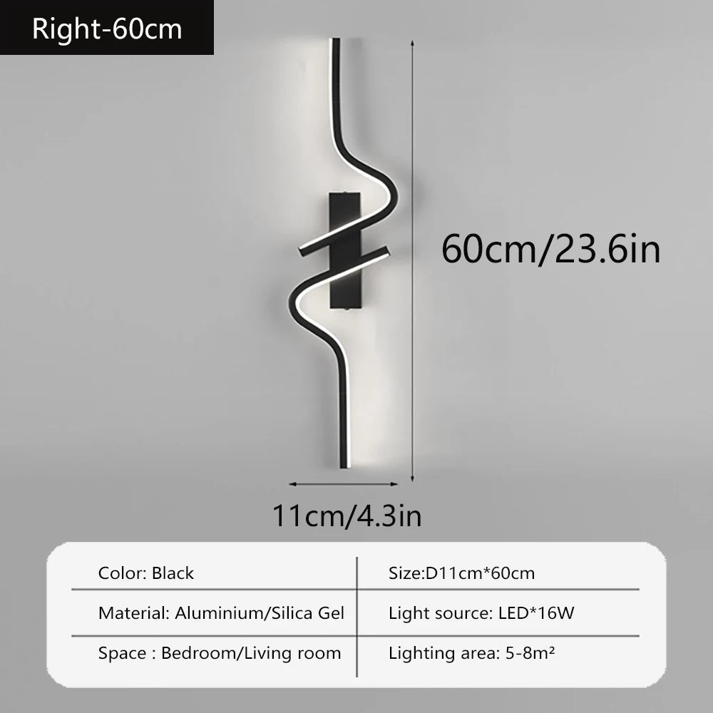 Modern Design LED Wall Light Indoor Atmosphere Living Room Sofa Bedroom Corridor Entrance Villa Courtyard Wall light