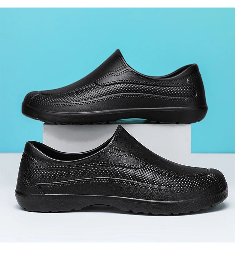 In-Stock Waterproof Food-Grade Shoes, Outdoor Work Safety Shoes, Waterproof and Wear-Resistant, Ultra-Light Slip-On Rain Shoes, Work Shoes
