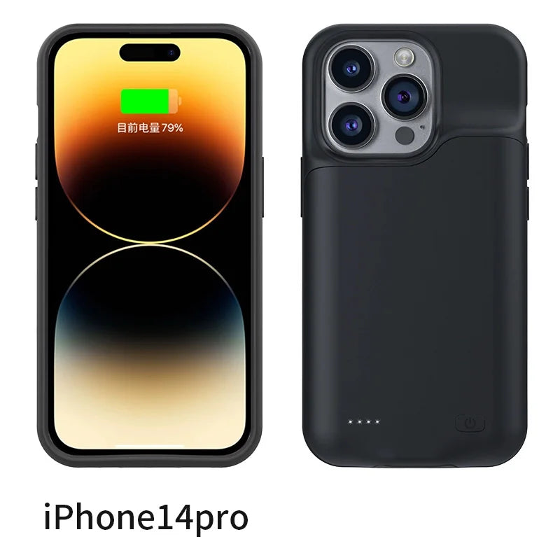 For iphone 14 Pro Max Battery Case For iphone 12 11 Pro Max Smart Power Bank Charger Cover for iPhone XS Max XR 7 8 Plus SE2 SE3