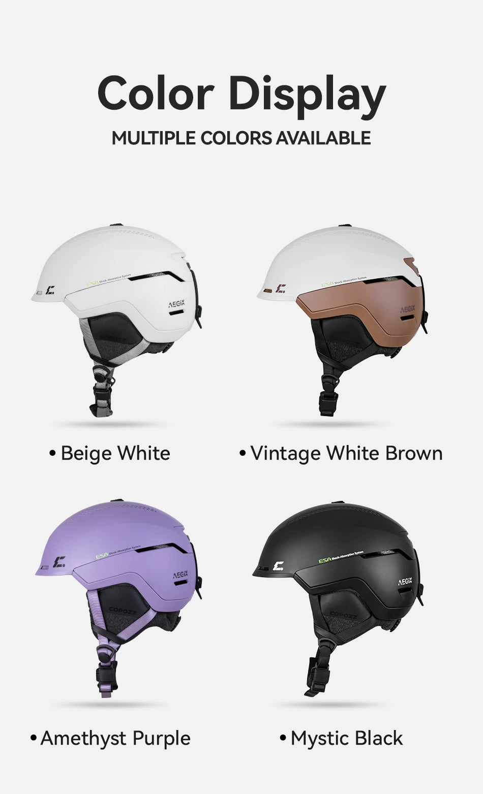 COPOZZ Winter Adult Ski Helmet Outdoor Anti-impact REECCO Positioning Rescue System Breathable Women Men Ski Safety Helmet