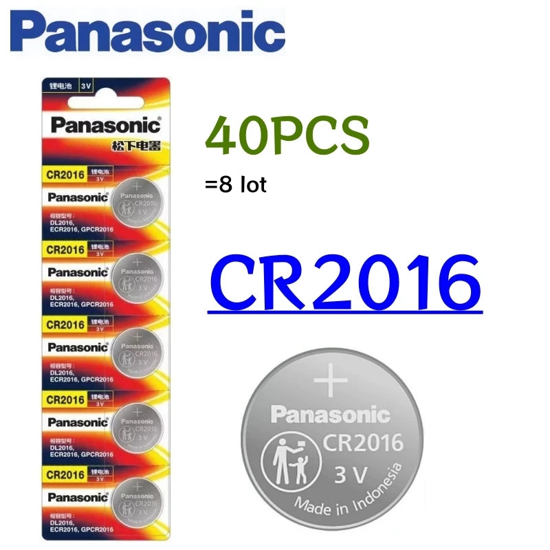 5-50PCS Original PANASONIC CR2016 CR 2016 3V Lithium Battery For Watch Calculator Clock Remote Control Toys Button Coins Cell