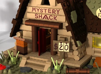 1125PCS MOC Mystery Shack Building Blocks Model Toys Assembly Street View Bricks Desktop Display Ornament Gifts For Christmas Halloween