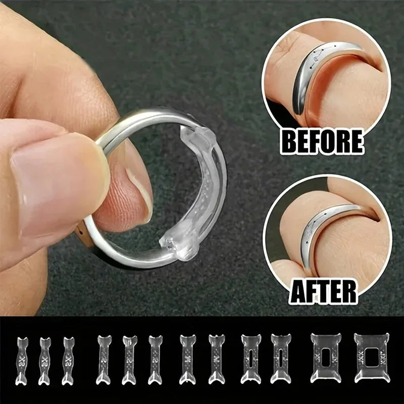 Ring Adjustment Pad Ring Size Adjuster Fixed Reduction Pad Invisible Ring Holder Retainer Shrinker for Large Rings