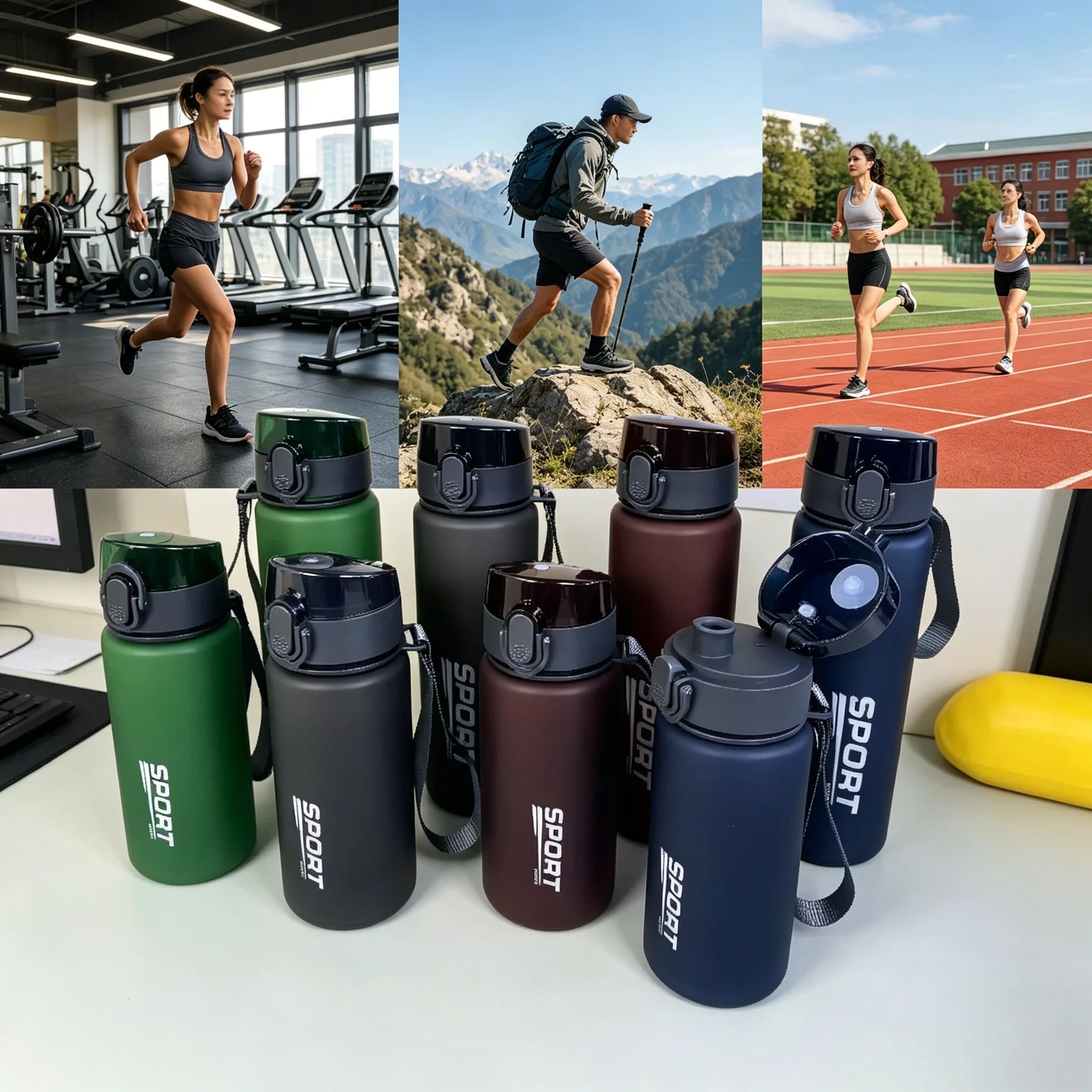 400ML/560ML Brand BPA Free Leak Proof Sports Water Bottle High Quality Tour Hiking Portable My Favorite Drink Bottles Durable