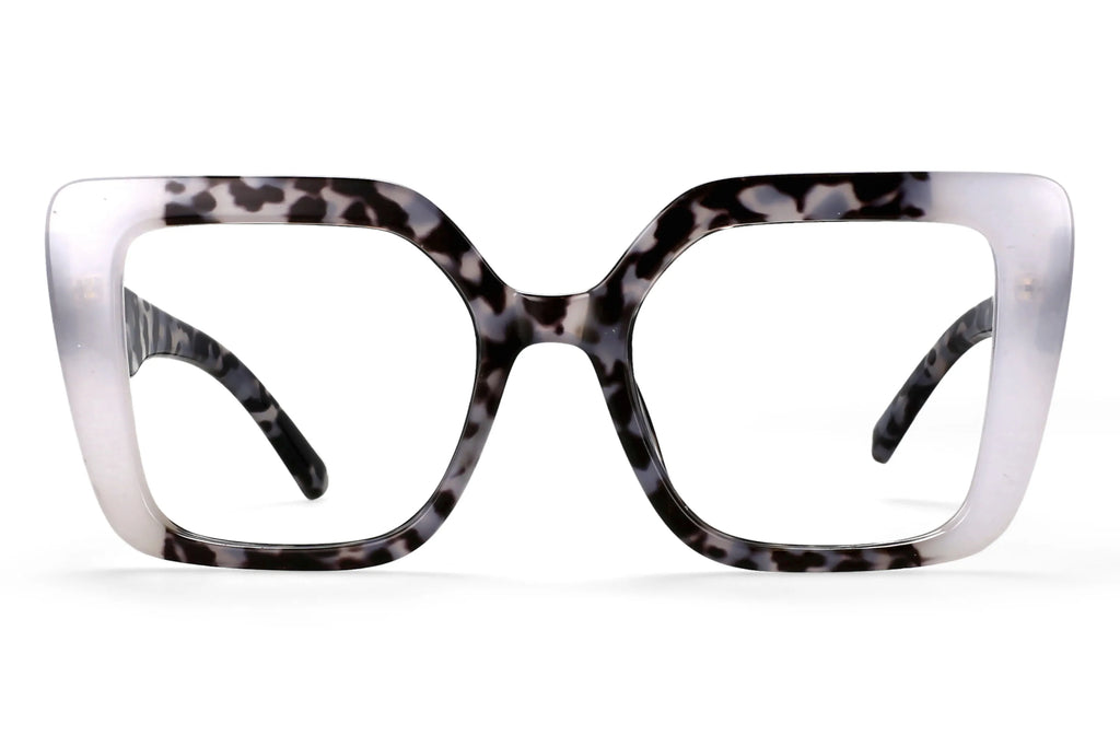 R56982 Colorful Large Size Reading Glasses Lady Trend Splicing Color Presbyopic Eyeglass Universal Prescription Spectacles Frame