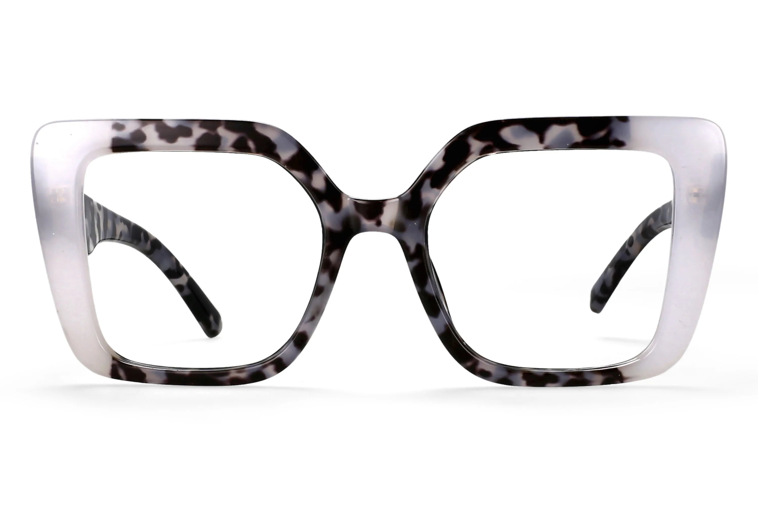 R56982 Colorful Large Size Reading Glasses Lady Trend Splicing Color Presbyopic Eyeglass Universal Prescription Spectacles Frame