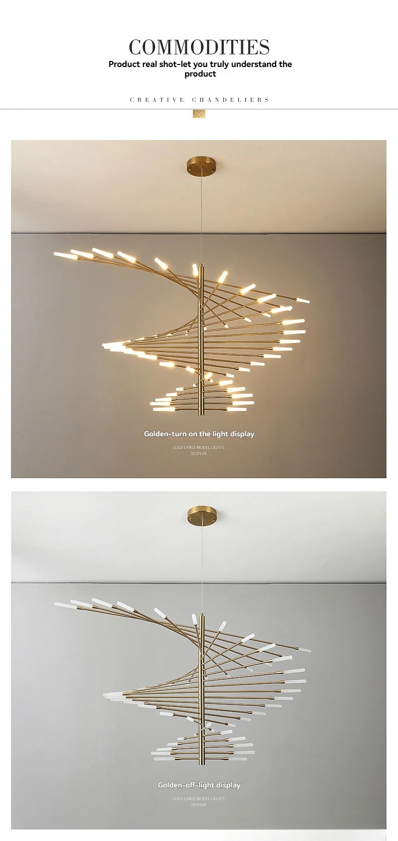 Modern LED Ceiling Pendant Light-modern Dimmable Lighting for Living Room, Kitchen, and Luxury Room Decoration