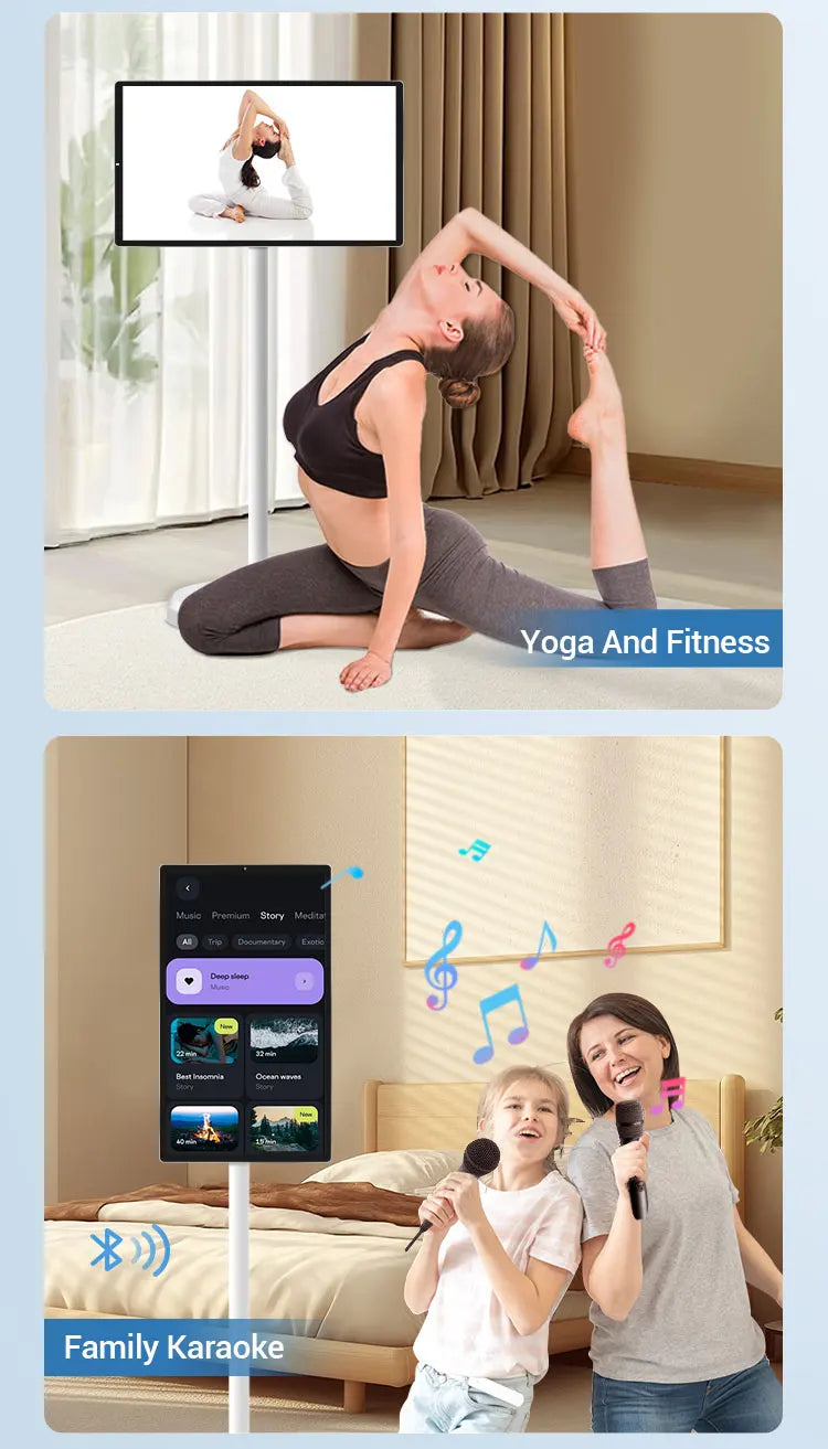Indoor Interactive Android 12-Standard TV Portable Smart Display LCD Touchscreen