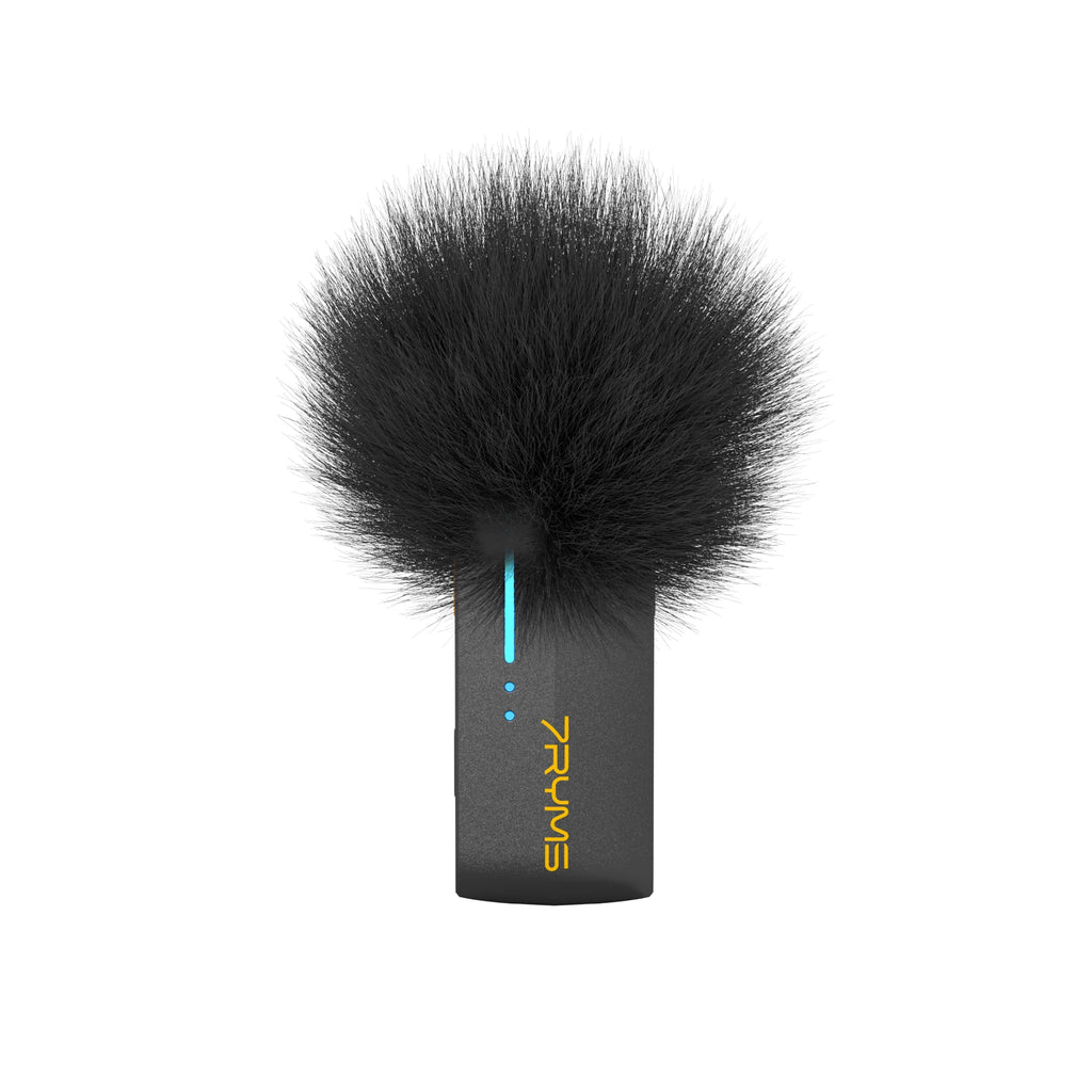 7Ryms IRay DW40 Wireless Lavalier Microphone with 4 Transmitters,48kHz/24bit Recording,AI Denoise for Camera,SmartPhone and PC