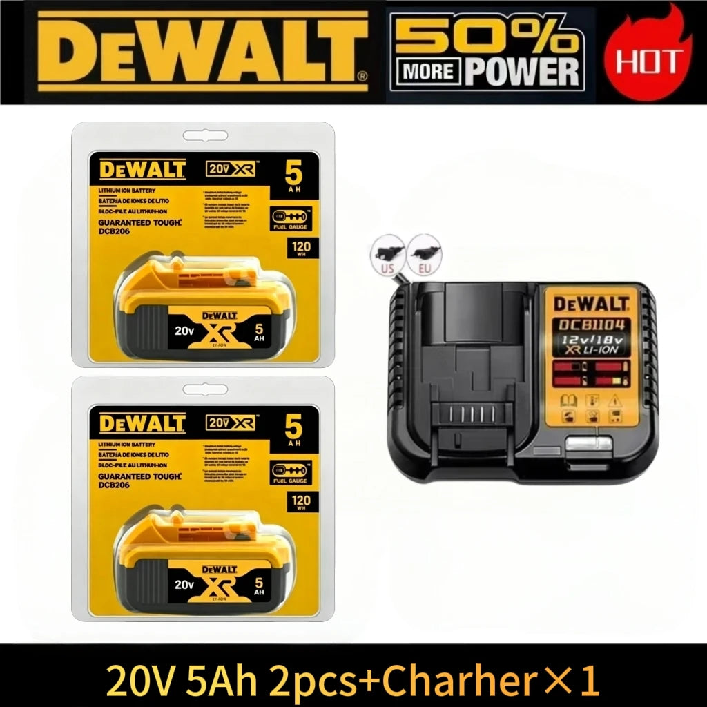 Original DeWalt 6.0Ah/5.0Ah 20V Battery Replaceable DCB184 DCB200 DCF892 DCF845 DCF850 DCF911 DCD800 DCD805 Tools Battery