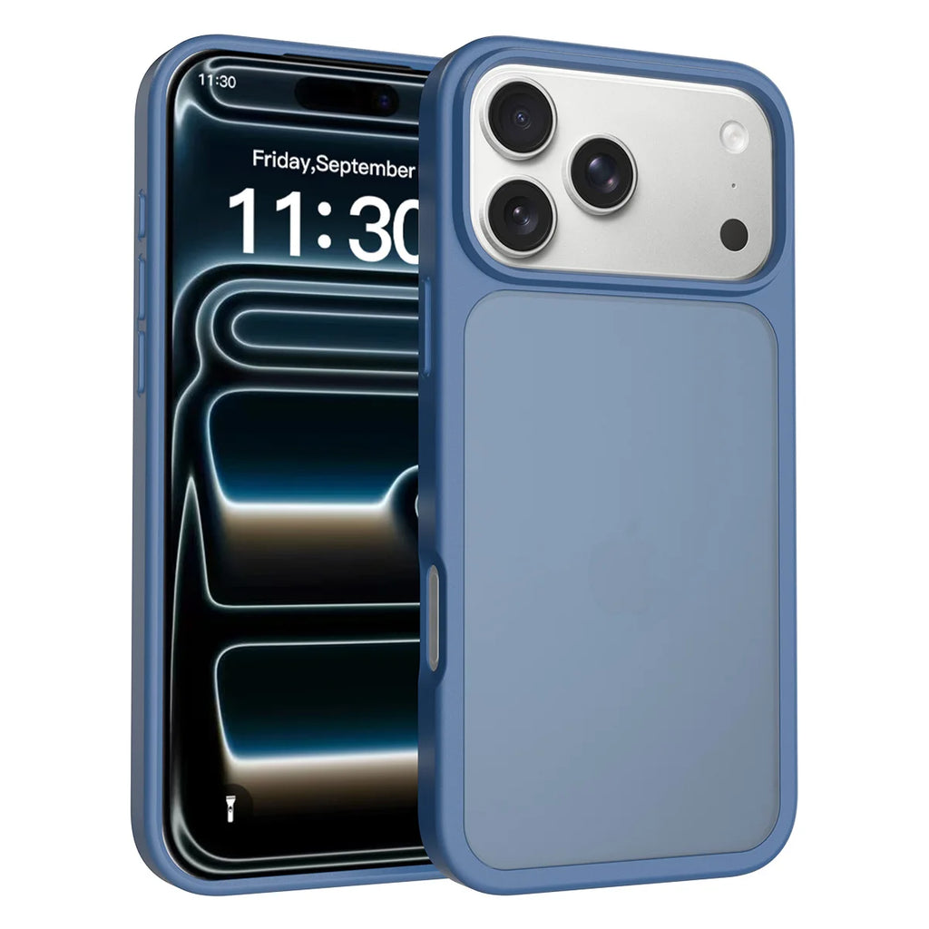Matte Case for iPhone 17 Pro Max Air 17E 16E 16 Plus 15 14 13 12 17Pro Shockproof Protective Hard Back Slim Frosted Phone Cover