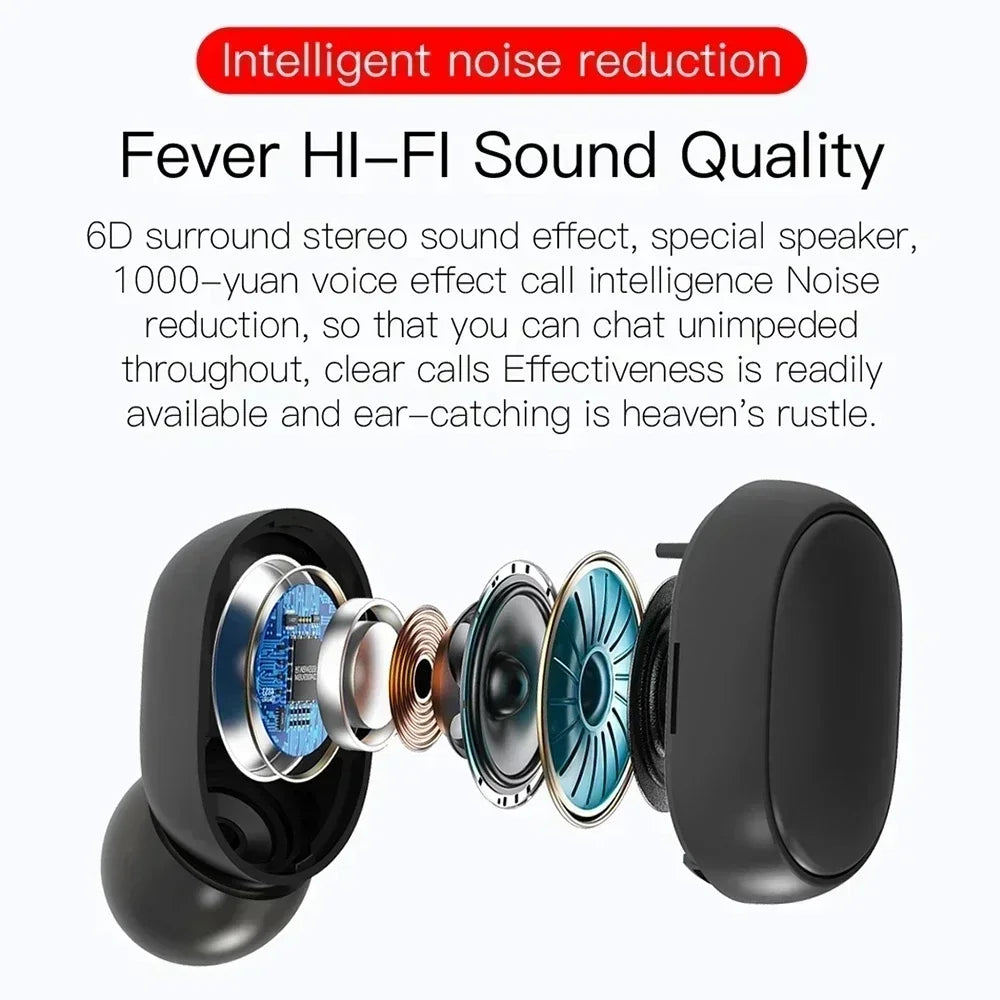 Bluetooth Earphones Sports Gaming Long Battery Comfort Wireless Headphones Premium Sound Quality Soft In-ear Earbuds