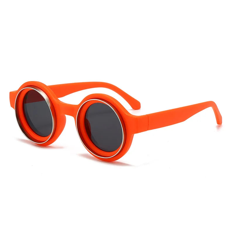 Men Sunglasses Fashion Retro Round Sun Glasses Classic Trendy Circular Outdoor Photography Accessory Eyewear UV400 Eyeglasses