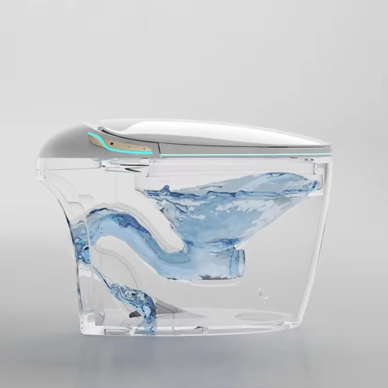 Fully automatic smart toilet, slender bowl seat with instant hot water tank, heating remote control - all features included