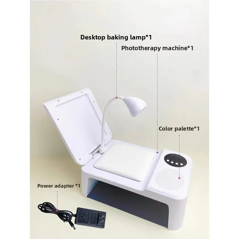 Upgraded Nail Lamp with Hand Pillow, Dedicated To Nail Salons, Large Capacity Suitable for Wearing Nail
