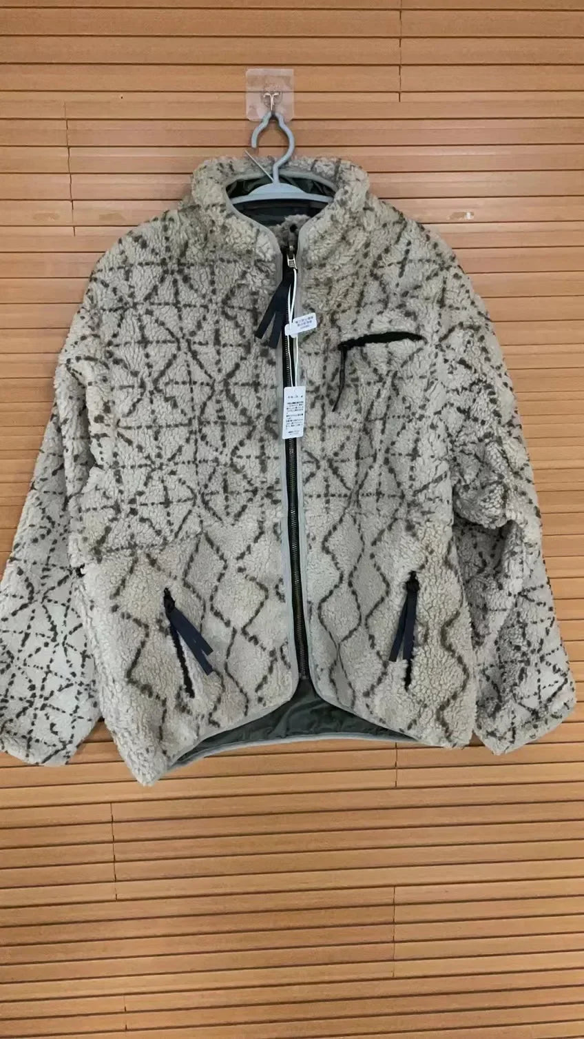 KAPITAL Fleece Wear on Both Sides Zipper Long Sleeve Japan Style Loose Jacket Men and Women Cashmere Coats