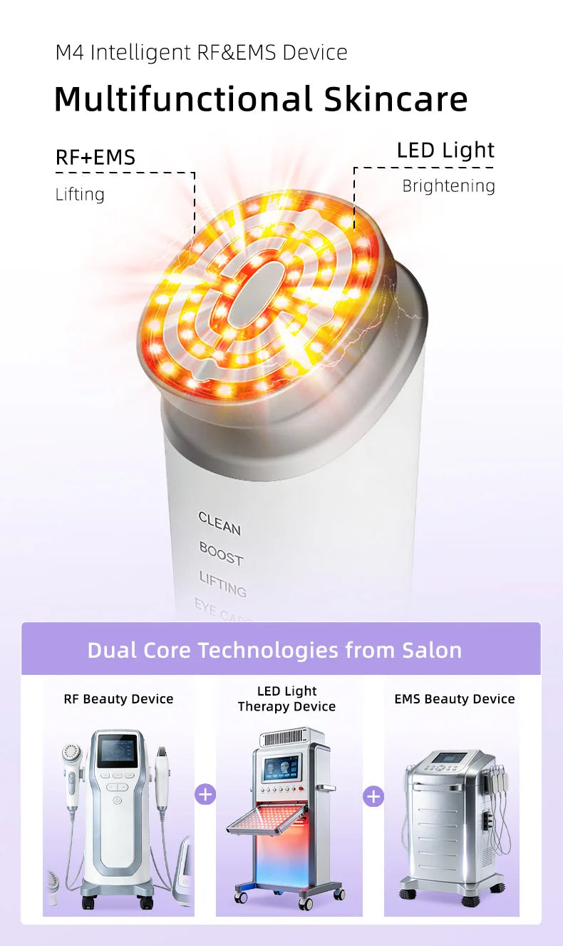 Home Use Beauty Device Facial Machine | Skin Tightening Face Lifting Anti-Aging | Portable Facial Massager