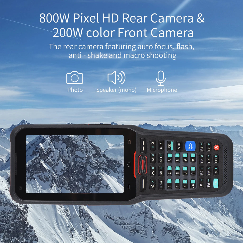 Android Rugged PDA Handheld Terminal 1D/2D QR Code Barcode Scanner NFC for Inventory Logistics Warehousing Data Collector