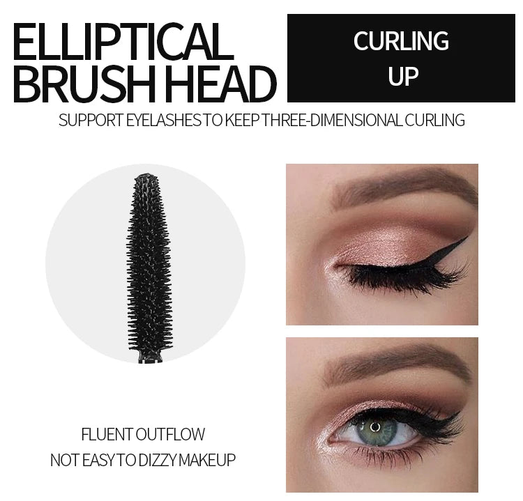 Long Lasting 4D Waterproof Mascara Liquid Eyeliner Pencil Set For Voluminous Curling Lashes And Natural Eyebrow Makeup