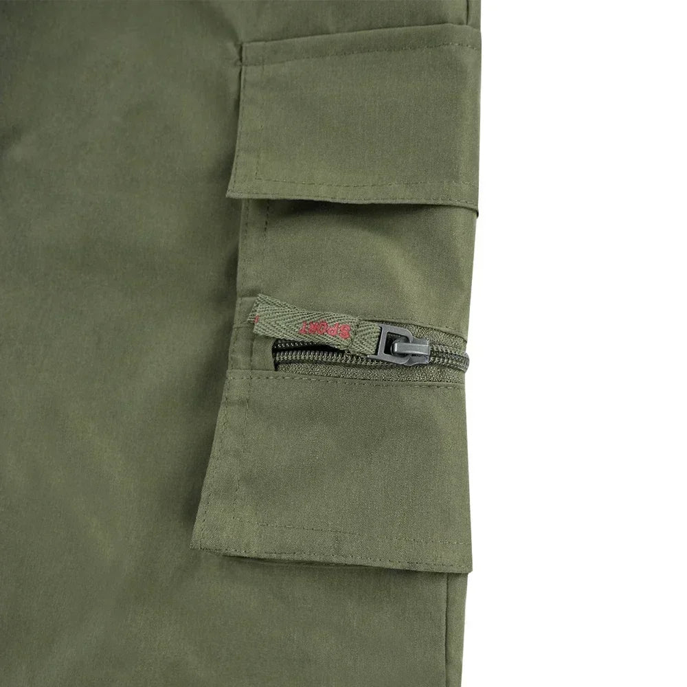Men's Camouflage Cargo Shorts Casual Loose Work Tooling Shorts Summer Male's Outdoor Multi-pockets Knee Length Short Pants S-3XL