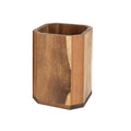 Kitchen Utensil Organizer Wooden Utensil Holder Wood Utensil Holder Rotating Countertop Organizer with Non-slip for Spatulas
