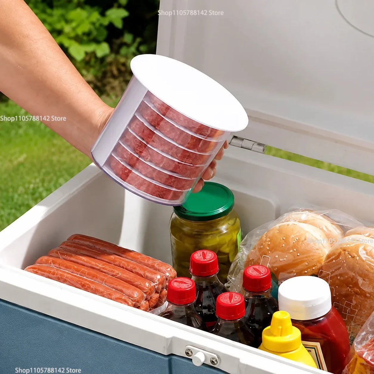 Burger Patty Maker tool,Storage Containers for making hamburger patties Hamburger for BBQ - Burger Shaper for Meat