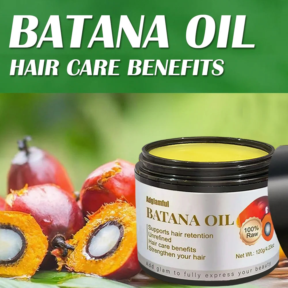Batana Oil Hair Care Essential Oil for Dry and Frizzy Hair, Specifically for Damaged Hair from Perm and Dyeing, Provides 72 Hours of Long-Lasting Softness Without Frizz, No-Rinse Essential Hair Care Balm for Lazy People