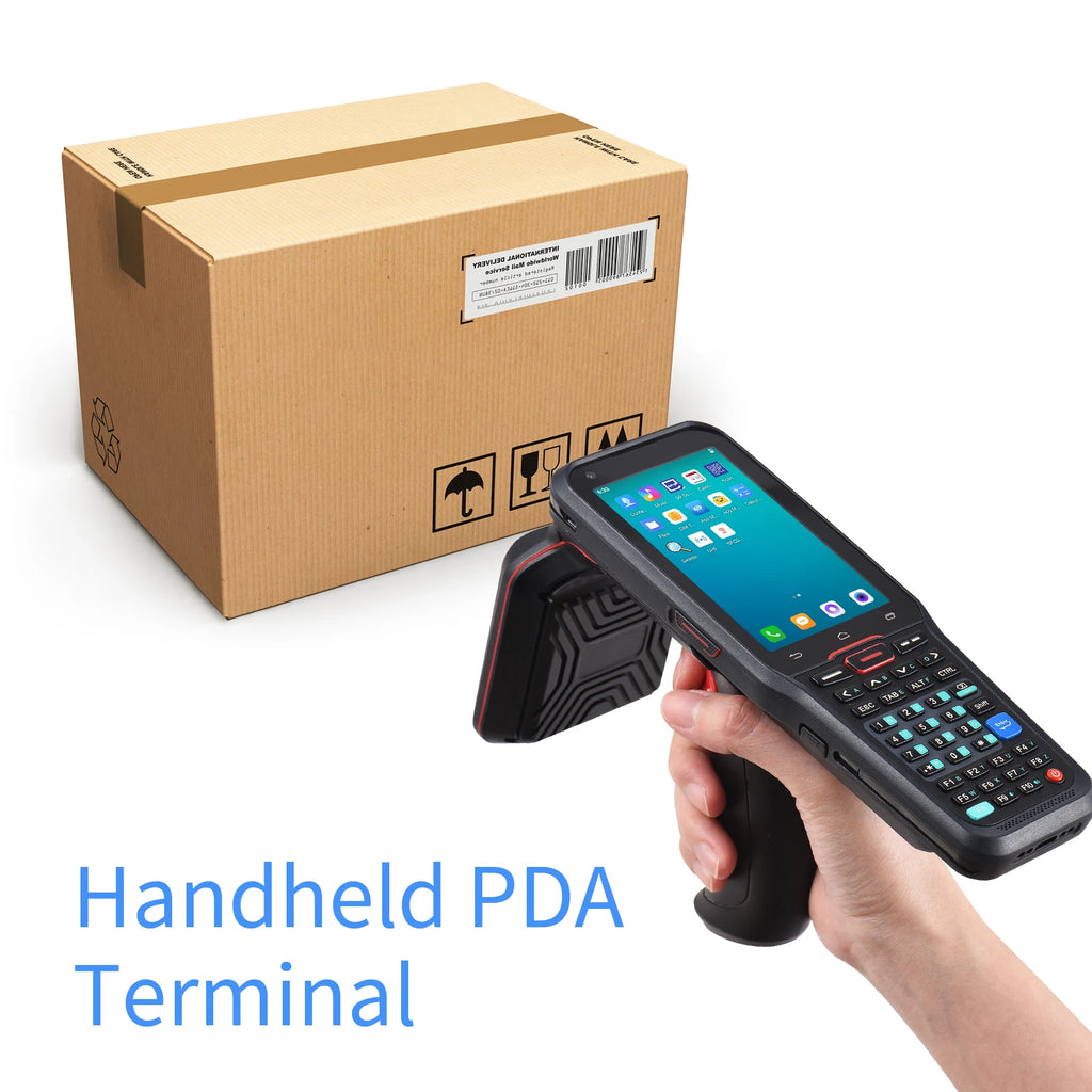 CHWEIDA 4 inch Full Keyboard Handheld Android PDA 1D 2D QR Code Barcode Scanner UHF RFID Reader Data Collector Terminal