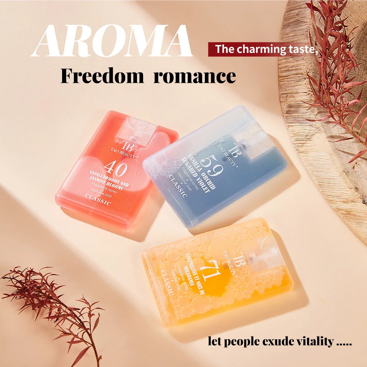 Floral Fruit Aroma Perfume Balm Long Lasting Body Fragrance Men Women Portable Fragrance Spray Deodorant Spray Travel Size